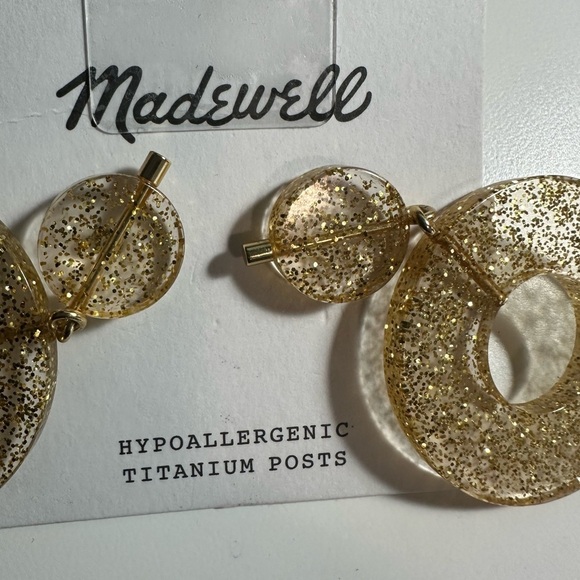 Madewell Gold Circle Statement Earrings - Picture 7 of 8